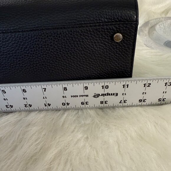 Kate Spade Sawyer Henderson Street Black Satchel Pumise Leather CrossbodyBag Bow - Picture 15 of 16